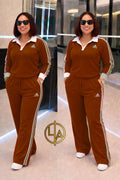 Adidas Tracksuit Marron Classique